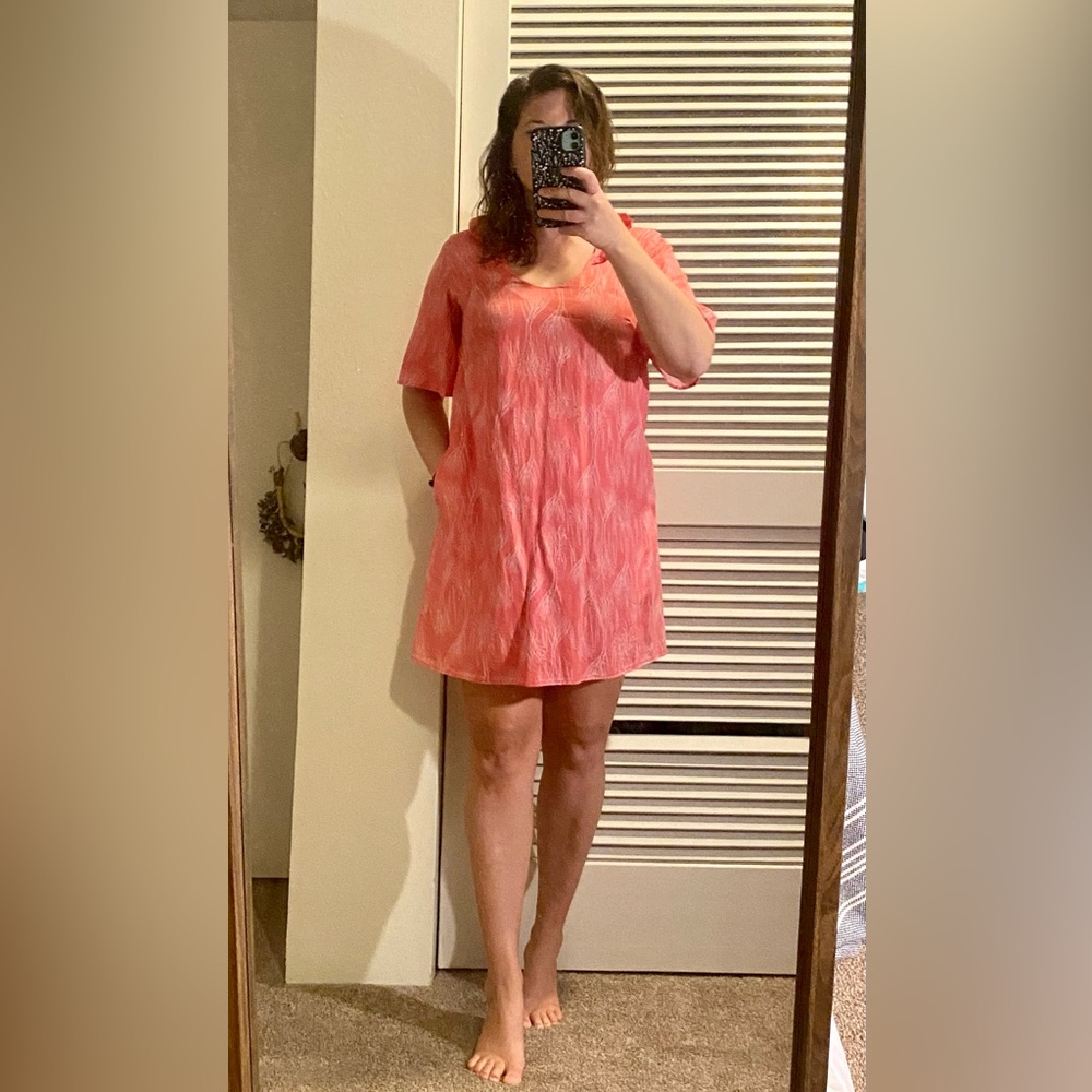 Coral Kūlua dress, size small
